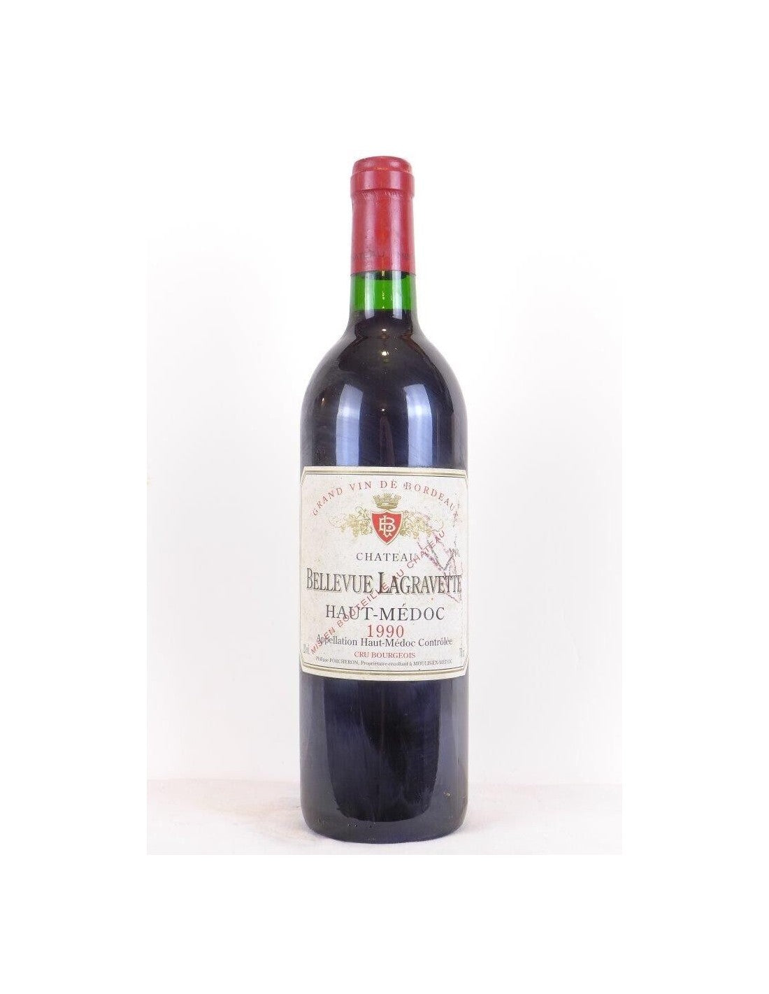 1990 - haut-médoc - château bellevue lagravette cru bourgeois - rouge - bordeaux - Just Wines 