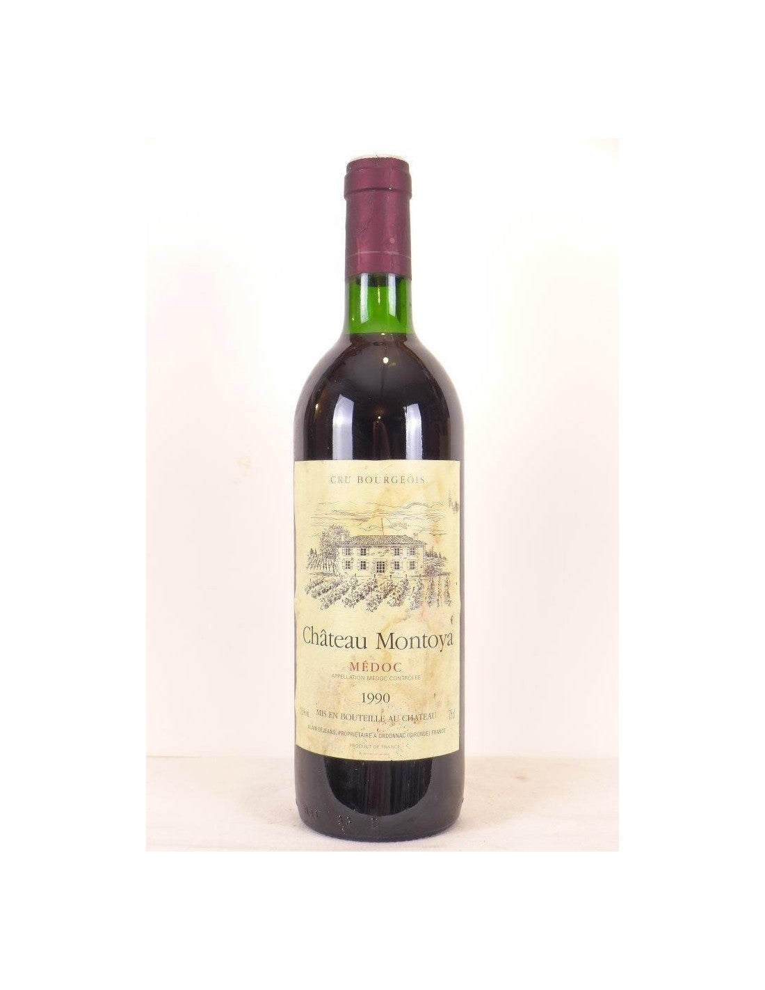 1990 - médoc - château montoya cru bourgeois - rouge - bordeaux - Just Wines 