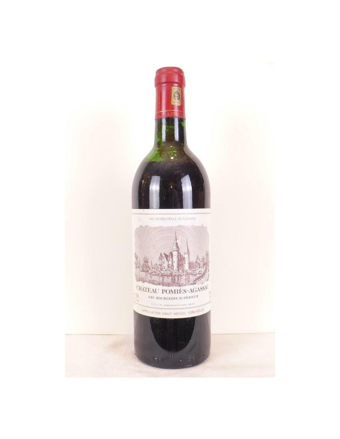 1990 - médoc - château pomiès-agassac cru bourgeois supérieur (niveau bas) - rouge - bordeaux - Just Wines 