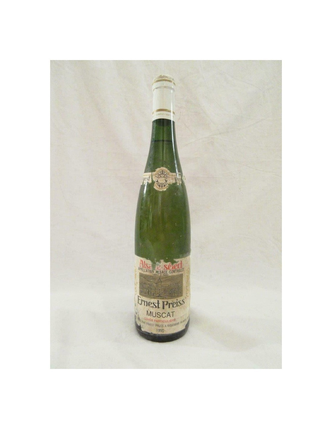 1990 - muscat - ernest preiss étiquette abîmée - blanc - alsace - Just Wines 