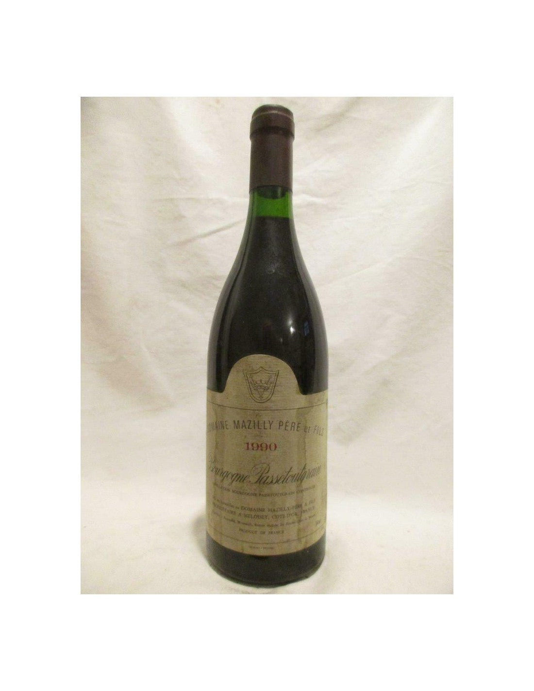 1990 - passetoutgrain - domaine mazilly (b4) - rouge - bourgogne - Just Wines 