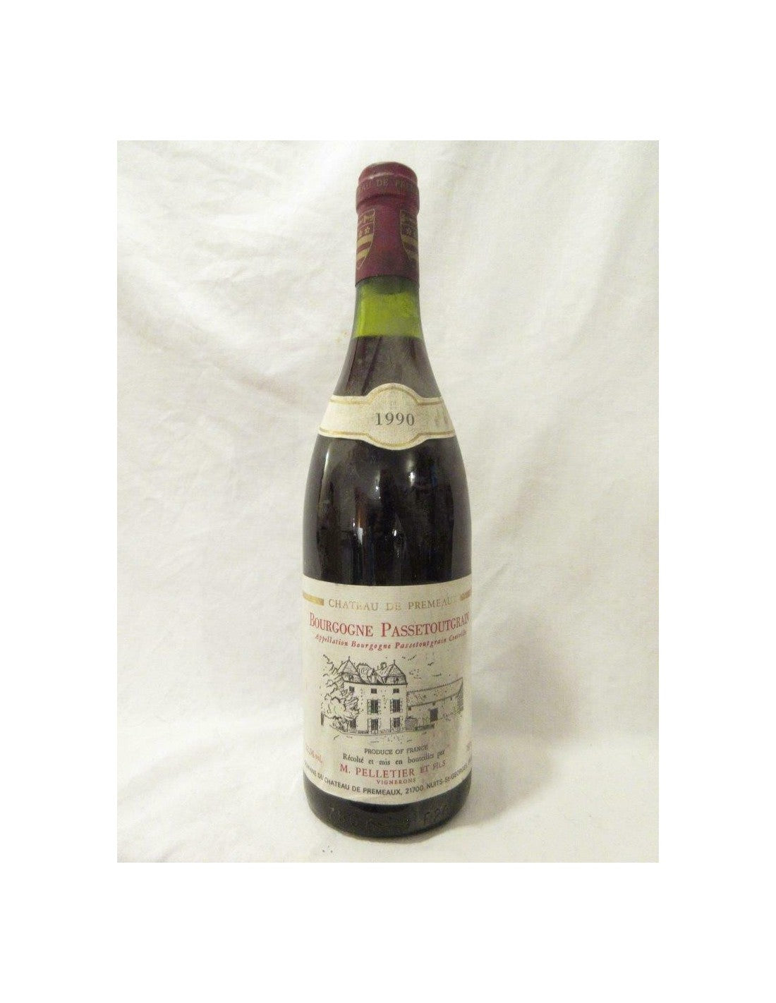 1990 - passetoutgrain - pelletier château de premeaux - rouge - bourgogne france - Just Wines 