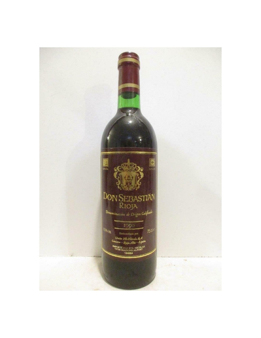 1990 - rioja - don sebastian - rouge - Espagne - Just Wines 