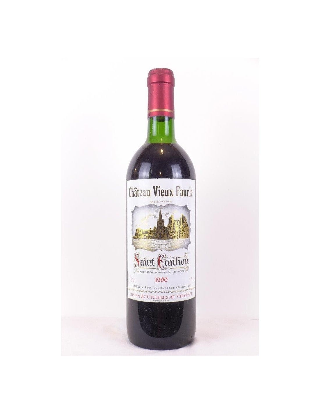 1990 - saint-émilion - château vieux faurie - rouge - bordeaux - Just Wines 