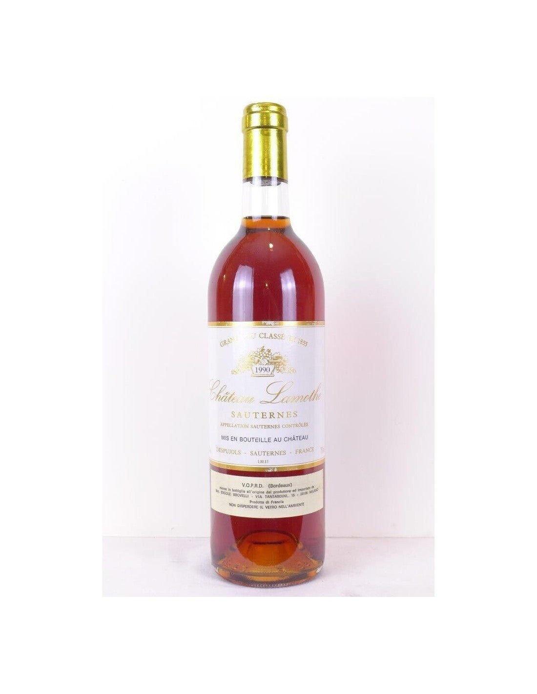 1990 - sauternes - château lamothe grand cru classé - liquoreux - bordeaux - Just Wines 