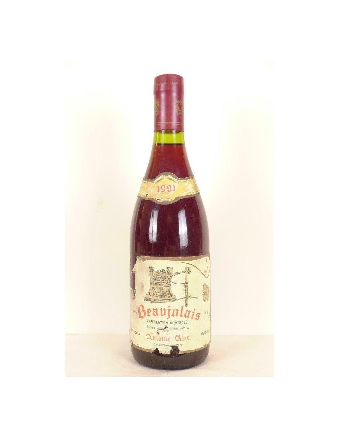 1991 - beaujolais - antoine alix - rouge - beaujolais - Just Wines 