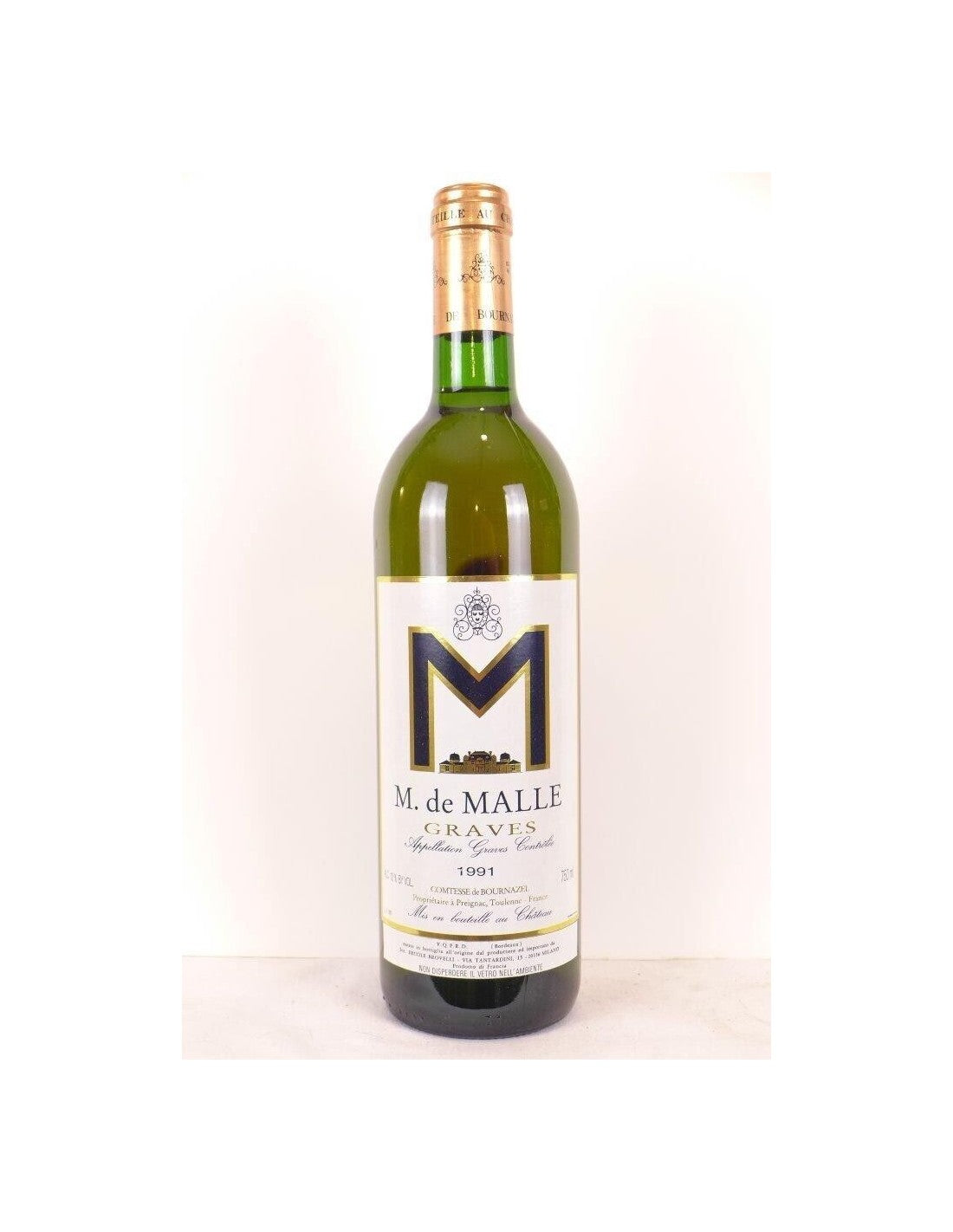 1991 - graves - M de malle - blanc - bordeaux - Just Wines 