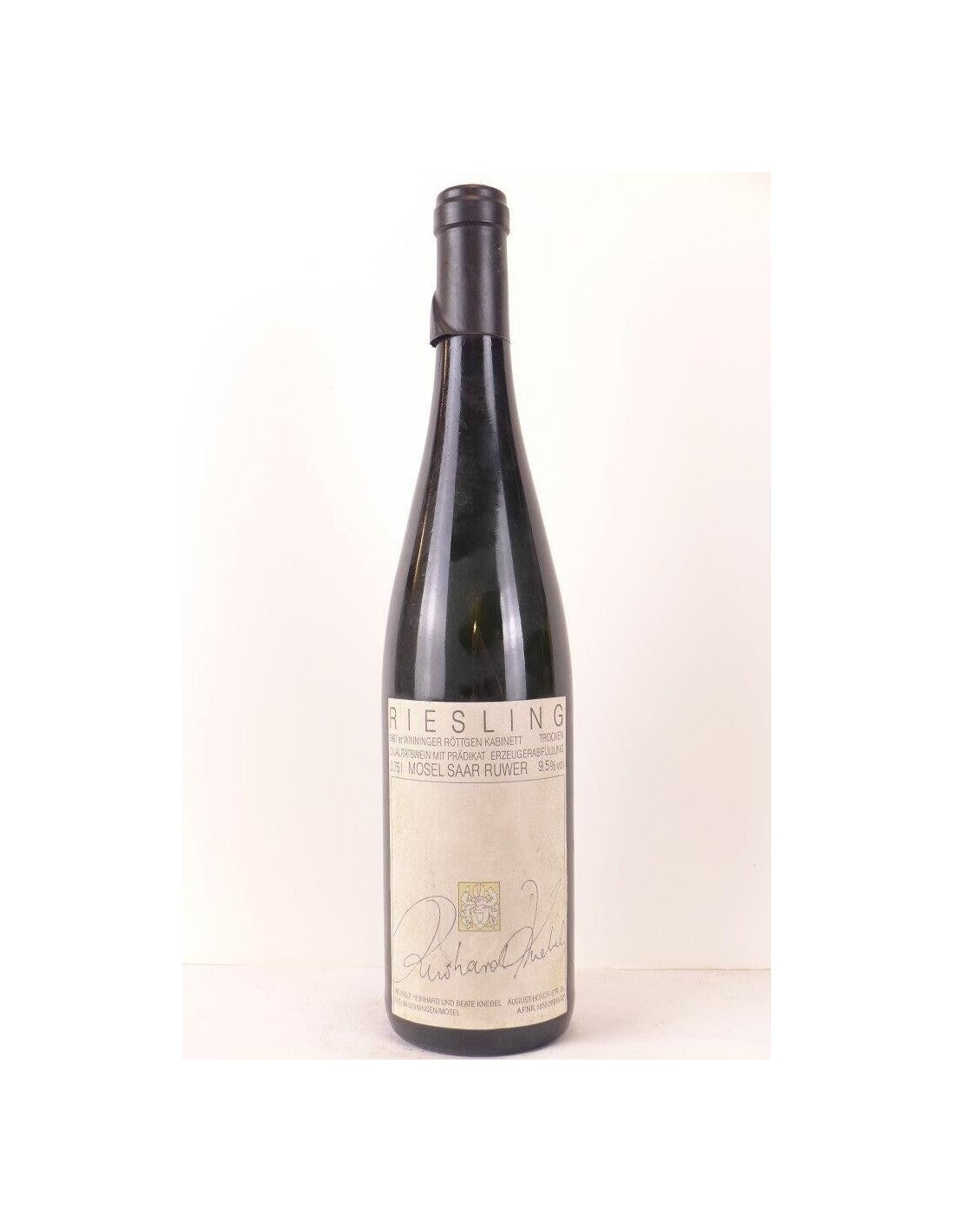 1991 - saar ruwer - weingut reinhard knebel riesling kabinett erzeugerafullung trocken - blanc - mosel Allemagne - Just Wines 