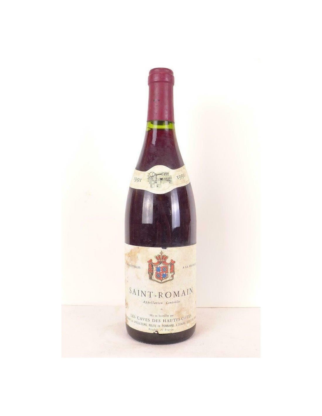 1991 - saint-romain - cave des hautes-côtes - rouge - bourgogne - Just Wines 