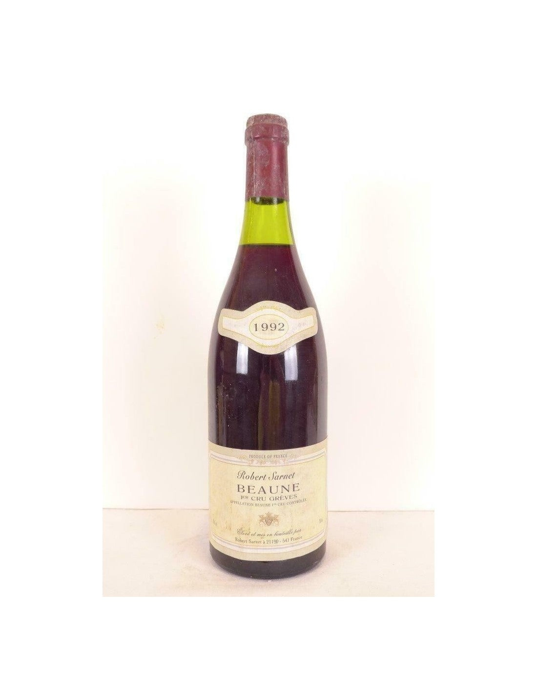 1992 - beaune - robert sarnet premier cru grèves - rouge - bourgogne - Just Wines 