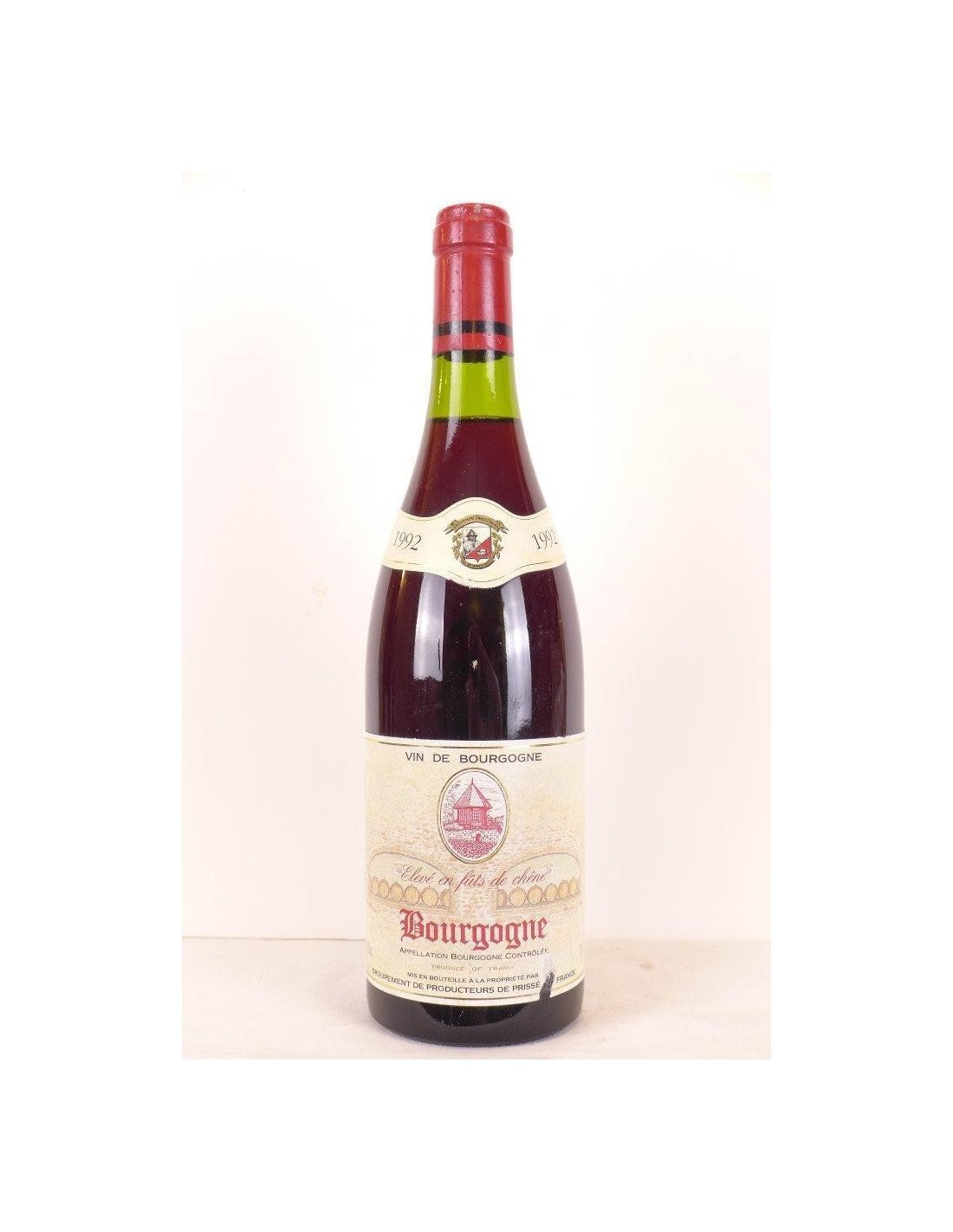 1992 - bourgogne - producteurs de prissé fût de chêne - rouge - bourgogne - Just Wines 