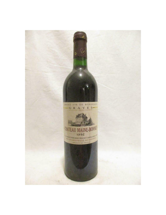 1992 - graves - château maine-bonnet - rouge - bordeaux - Just Wines 