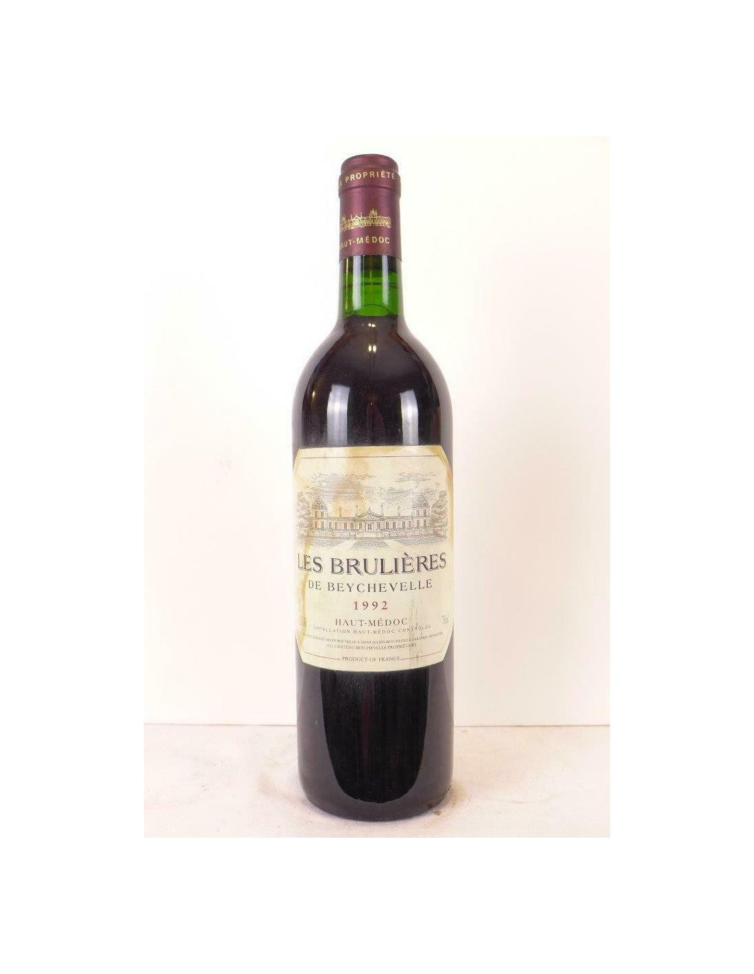 1992 - haut-médoc - les brulières de beychevelle - rouge - bordeaux - Just Wines 