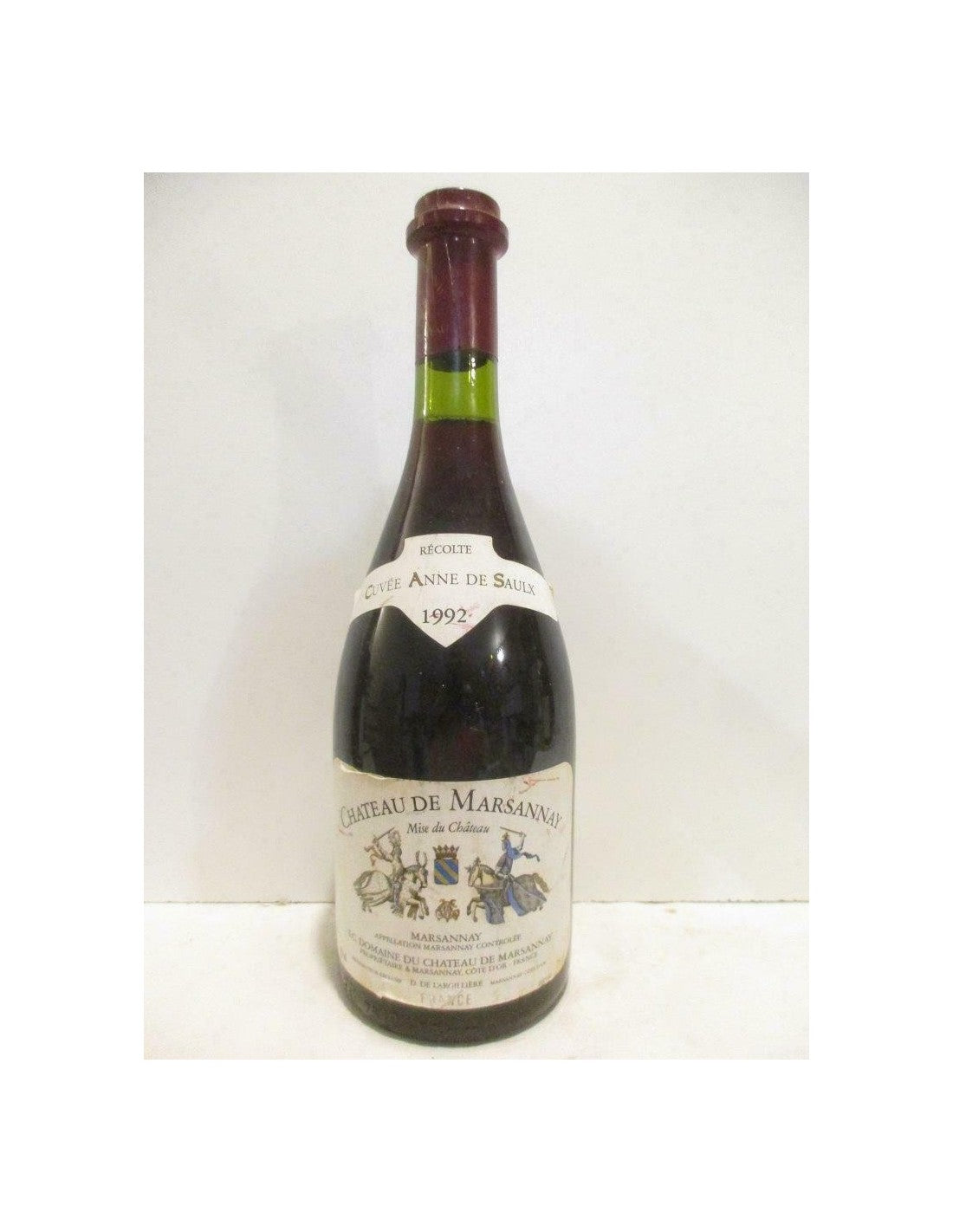 1992 - marsannay - château de marsannay cuvée anne de saulx - rouge - bourgogne - Just Wines 