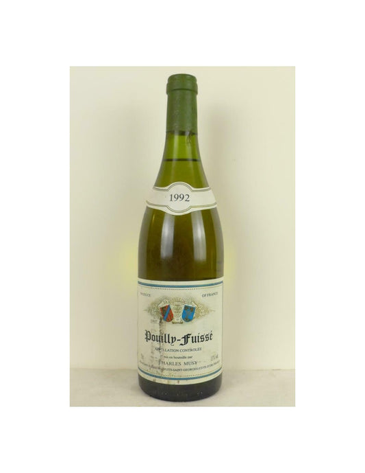 1992 - pouilly-fuissé - charles musy - blanc - bourgogne - Just Wines 