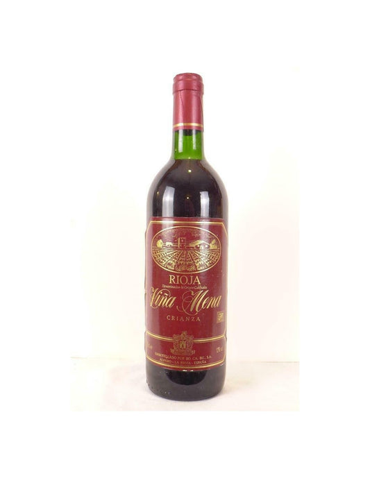 1992 - rioja crianza - vina mena (année au dos en bas) - rouge - Espagne - Just Wines 