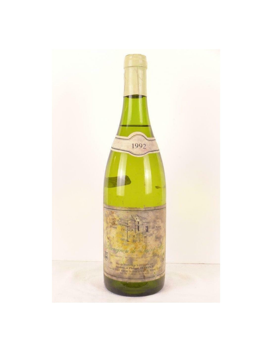 1992 - saint-bris - defrance sauvignon (étiquette abîmée) - blanc - bourgogne - Just Wines 