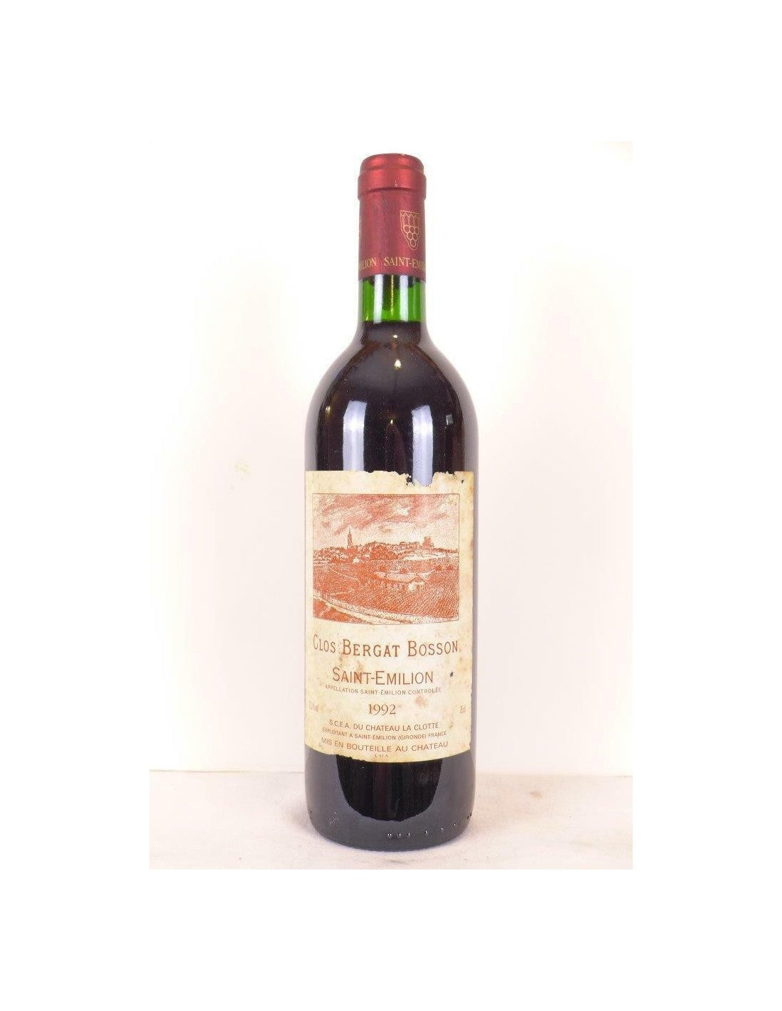 1992 - saint-émilion - clos bergat bosson SCEA du château la clotte - rouge - bordeaux - Just Wines 