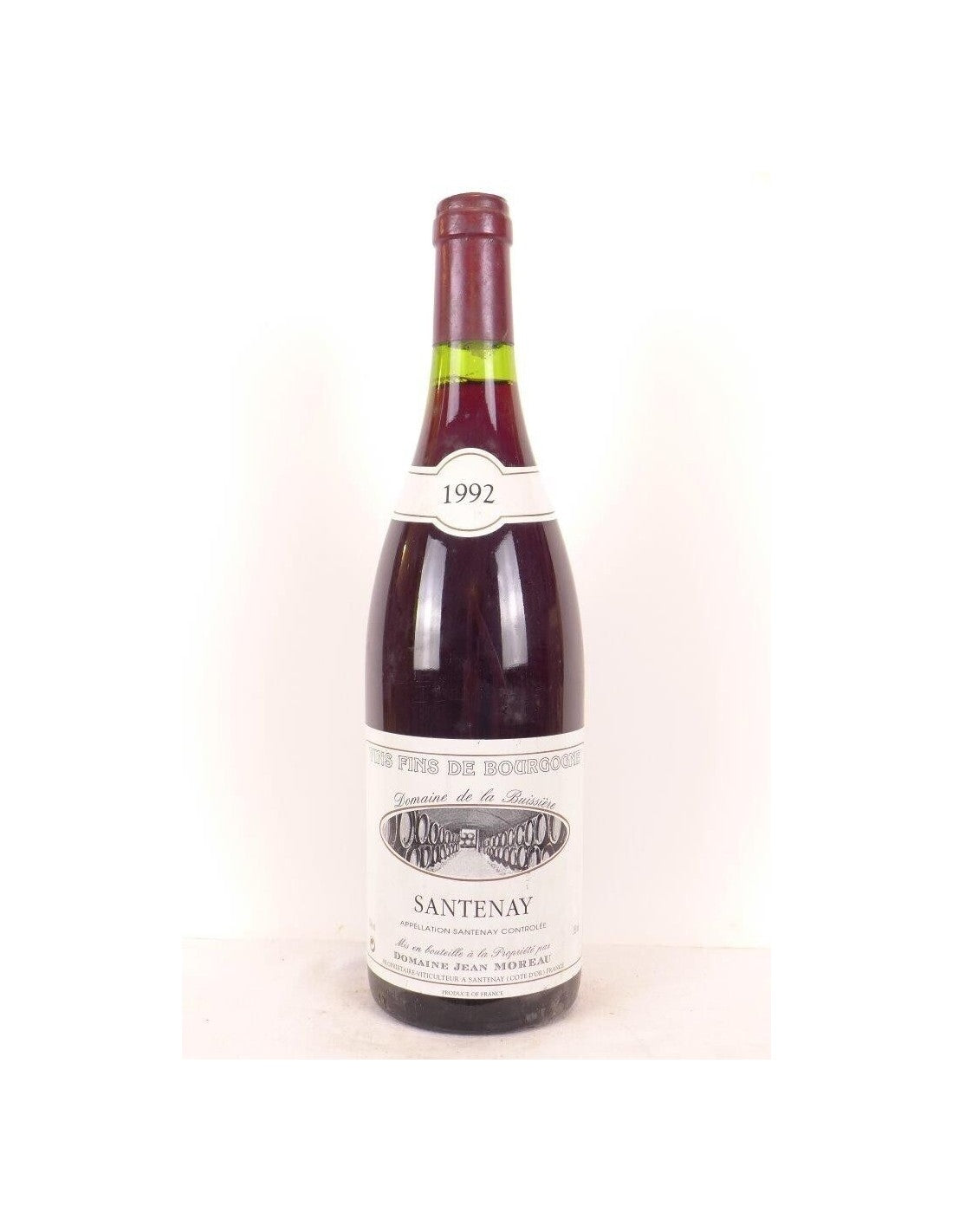 1992 - santenay - domaine jean moreau - rouge - bourgogne - Just Wines 