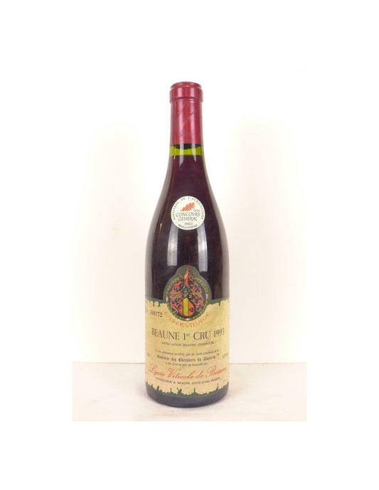 1993 - beaune - lycée viticole premier cru tastevinage - rouge - bourgogne - Just Wines 