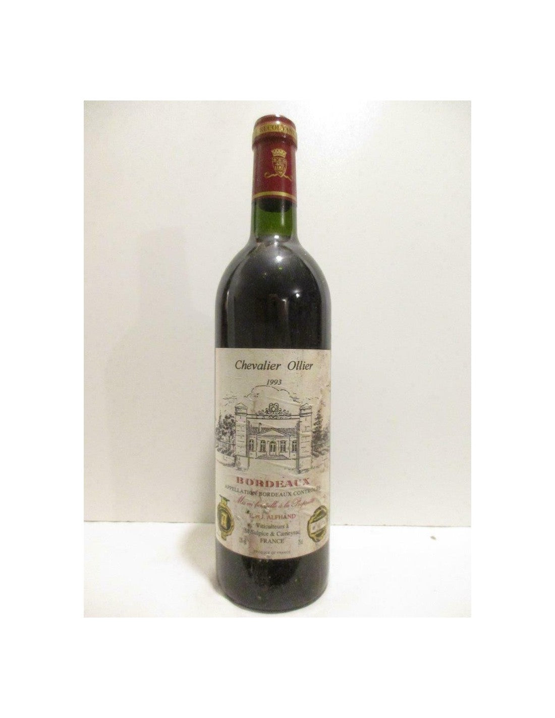 1993 - bordeaux - chevalier ollier - rouge - bordeaux - Just Wines 