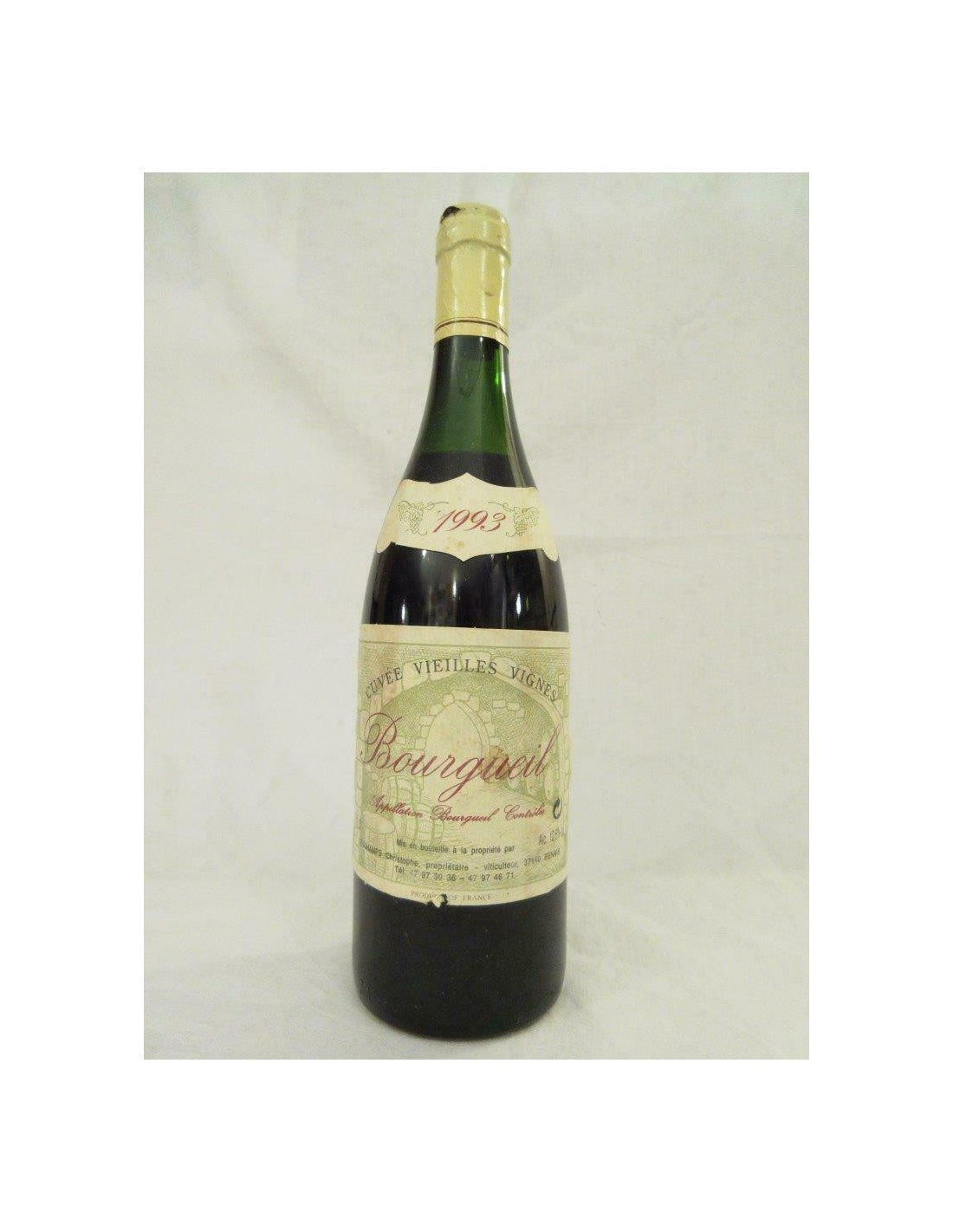 1993 - bourgueil - christophe deschamps vieilles vignes - rouge - loire - touraine - Just Wines 