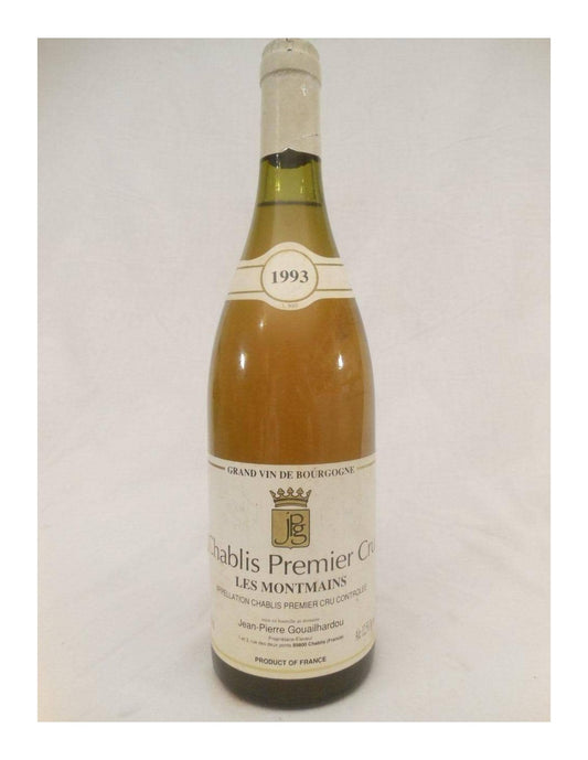 1993 - chablis - gouailhardou premier cru montmains - blanc - bourgogne - Just Wines 