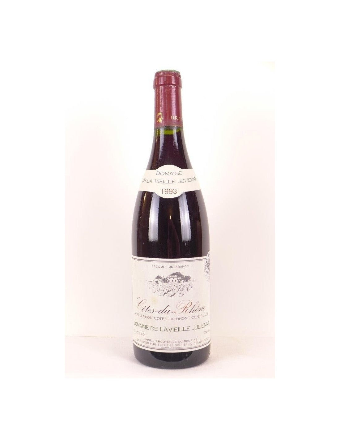 1993 - côtes du rhône - domaine de la vieille julienne - rouge - rhône - Just Wines 