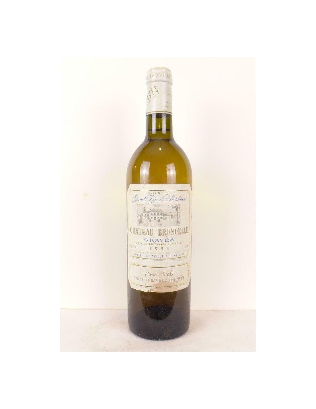 1993 - graves - château brondelle cuvée anaïs fûts de chêne neufs - blanc - bordeaux - Just Wines 