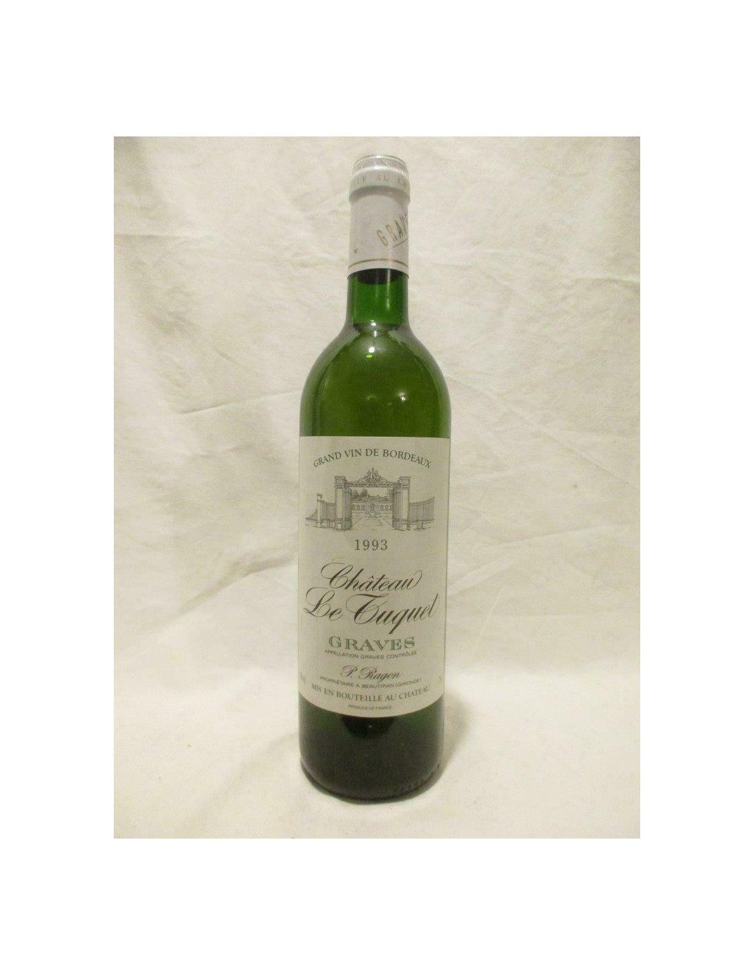 1993 - graves - château le tuquet - blanc - bordeaux france - Just Wines 