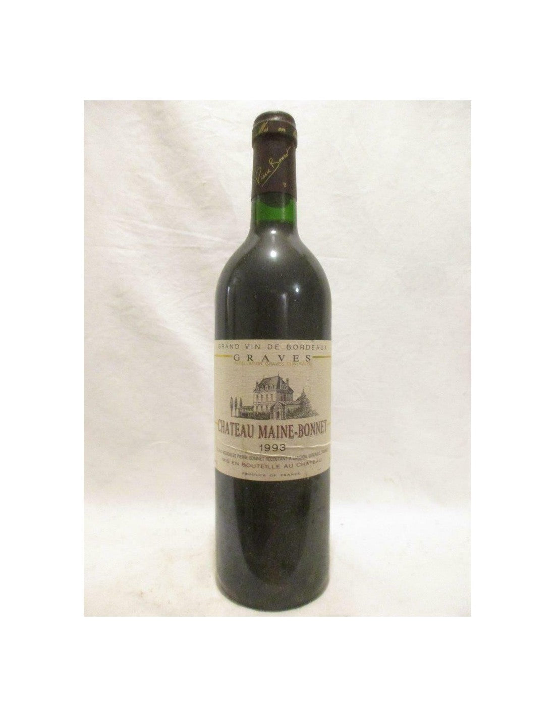 1993 - graves - château maine-bonnet - rouge - bordeaux - Just Wines 