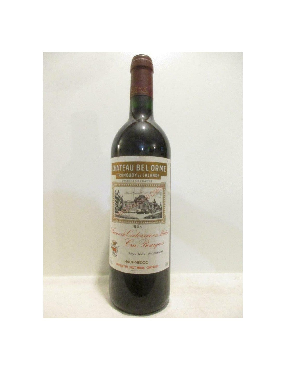 1993 - haut-médoc - château bel orme tronquoy de lalande cru bourgeois - rouge - bordeaux - Just Wines 