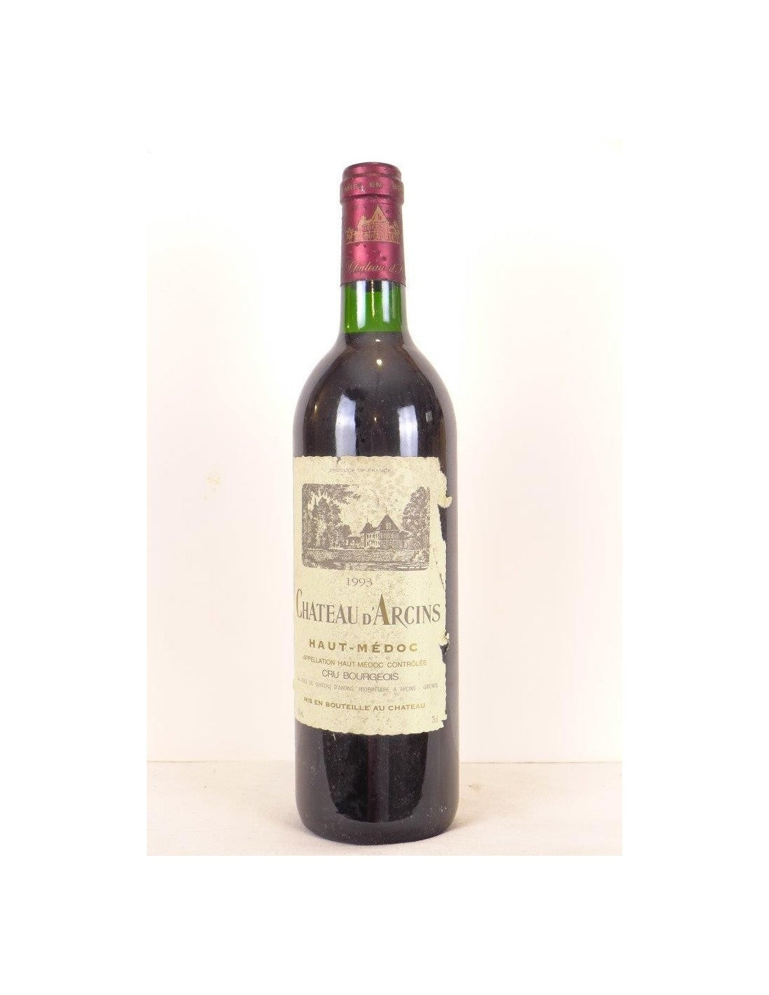 1993 - haut-médoc - château d'arcins cru bourgeois (étiquette abîmée) - rouge - bordeaux - Just Wines 