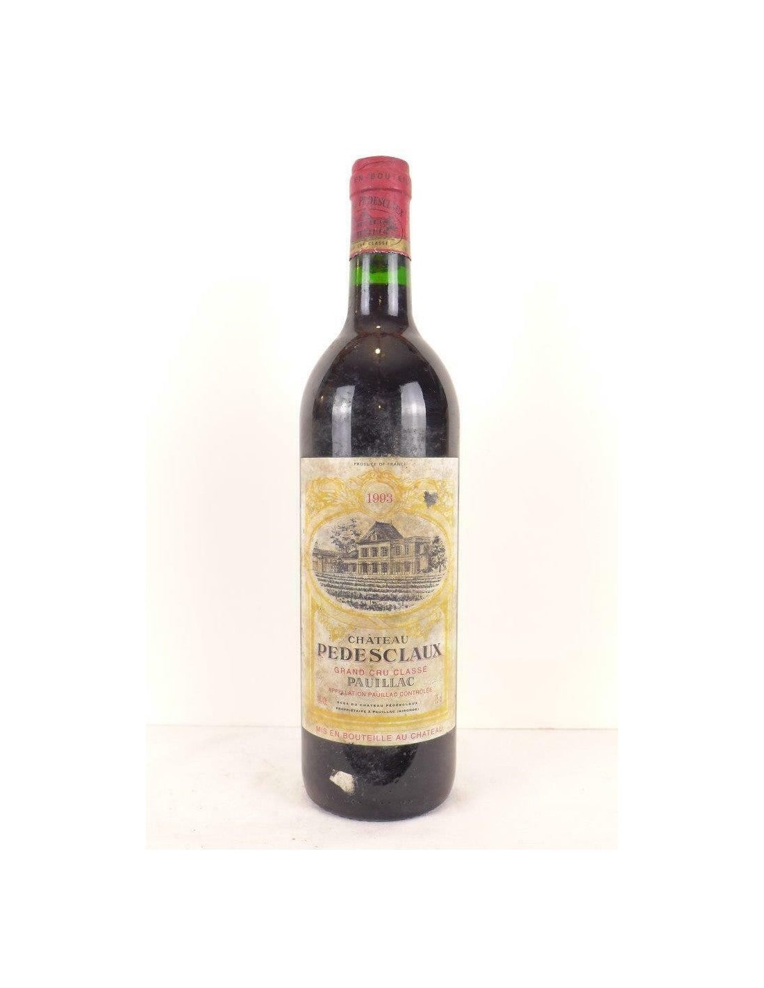 1993 - pauillac - château pédesclaux grand cru classé (étiquette sale) - rouge - bordeaux - Just Wines 