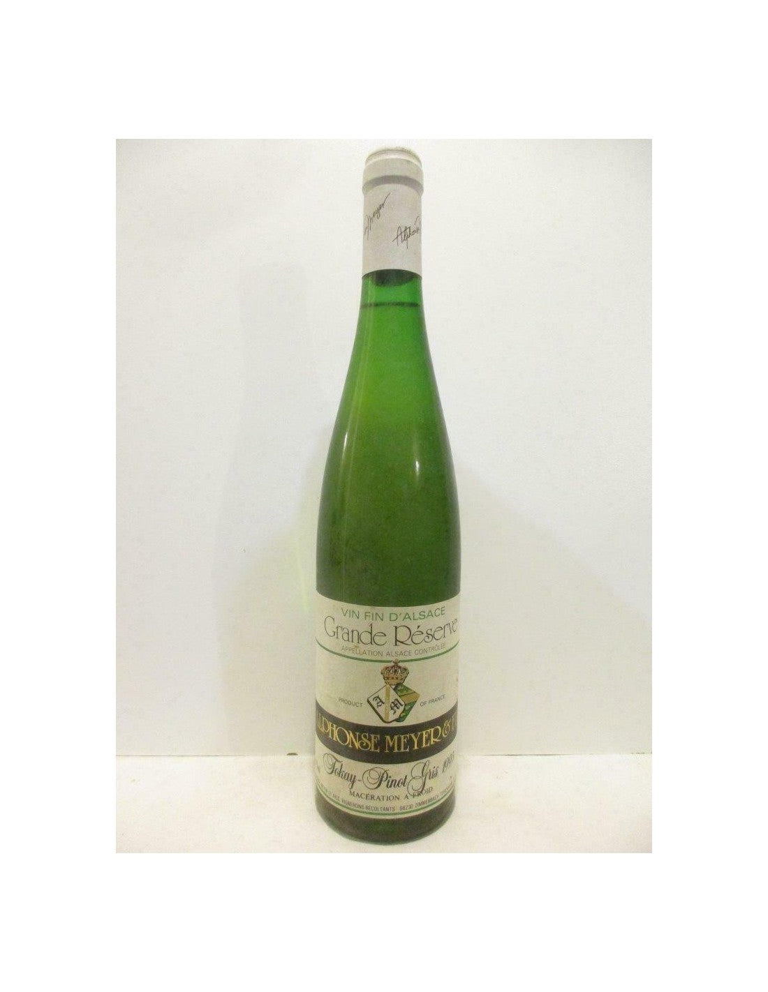 1993 - pinot gris - alphonse meyer macération à froid grande réserve - blanc - alsace - Just Wines 