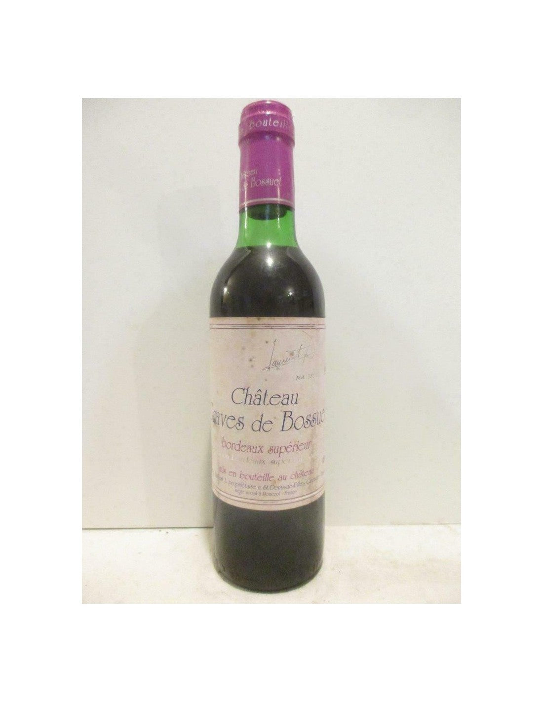 1994 - bordeaux supérieur - château graves de bossuet 37,5 cl - rouge - bordeaux - Just Wines 