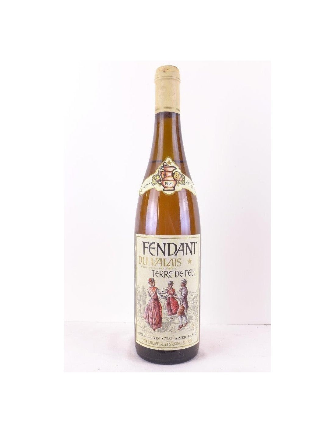 1994 - fendant - terre de feu (capsule tâchée) - blanc - valais Suisse - Just Wines 