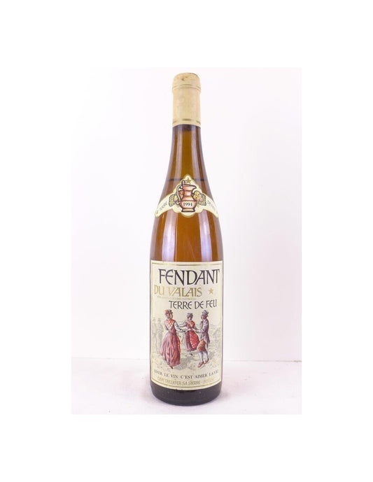 1994 - fendant - terre de feu (capsule tâchée) - blanc - valais Suisse - Just Wines 