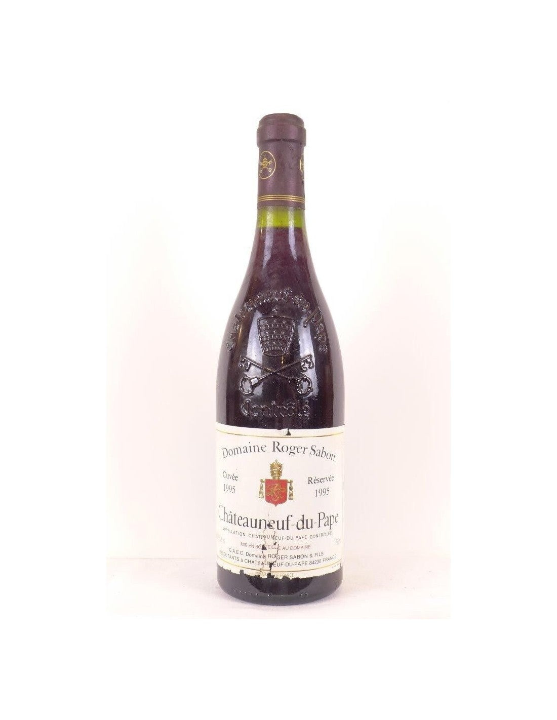 1995 - châteauneuf du pape - roger sabon cuvée réservée (étiquette abîmée fragile) - rouge - rhône - Just Wines 