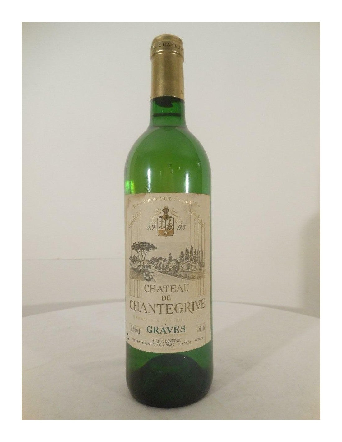 1995 - graves - château chantegrive - blanc - bordeaux france - Just Wines 