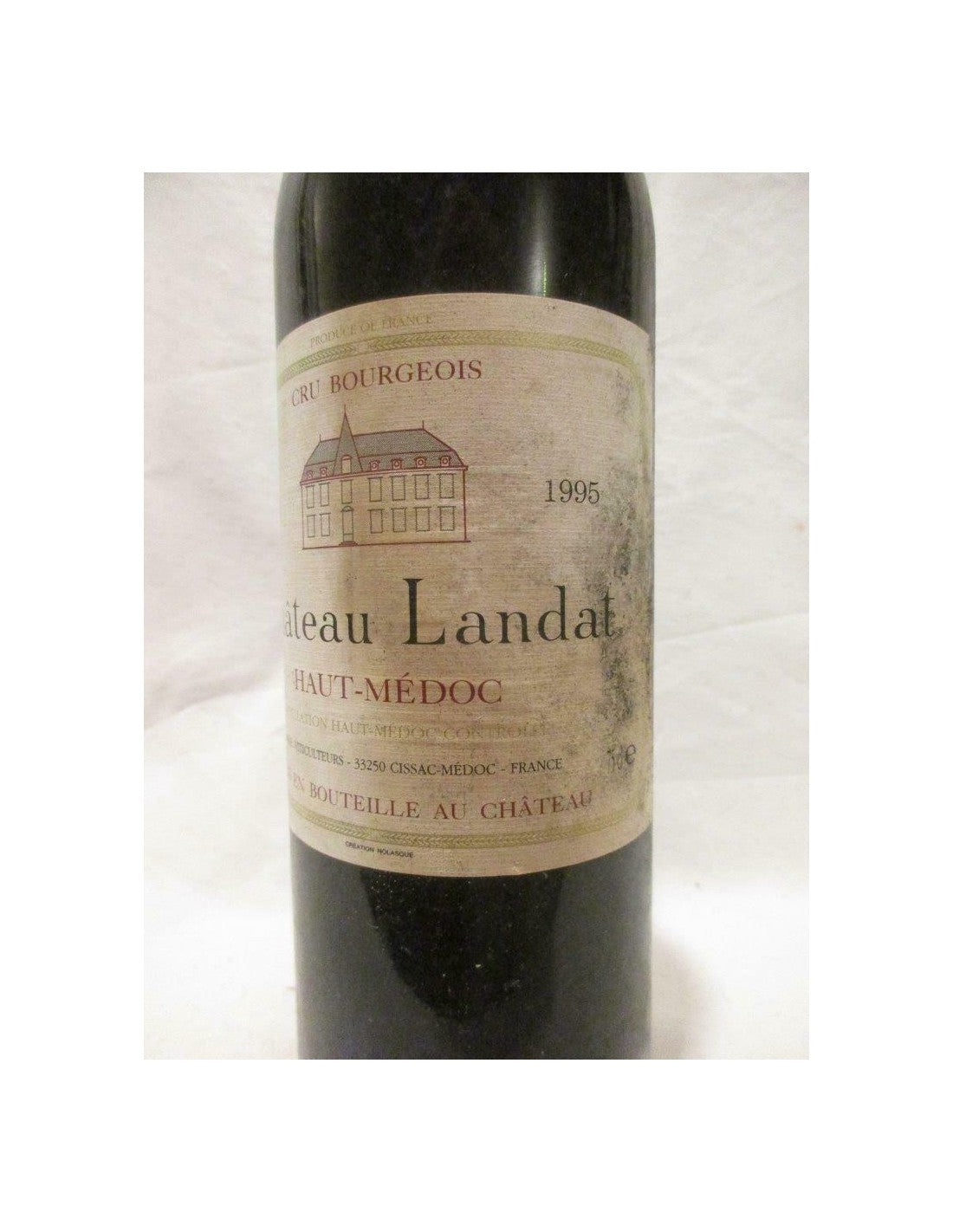 1995 - haut-médoc - château landat cru bourgeois (étiquette abîmée) - rouge - bordeaux france - Just Wines 