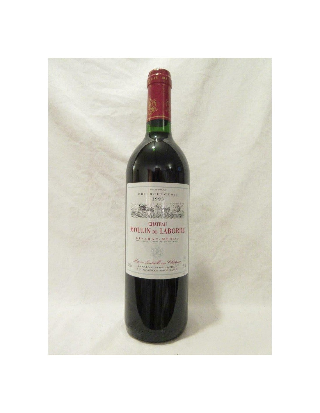 1995 - listrac - château moulin de laborde cru bourgeois - rouge - bordeaux france - Just Wines 