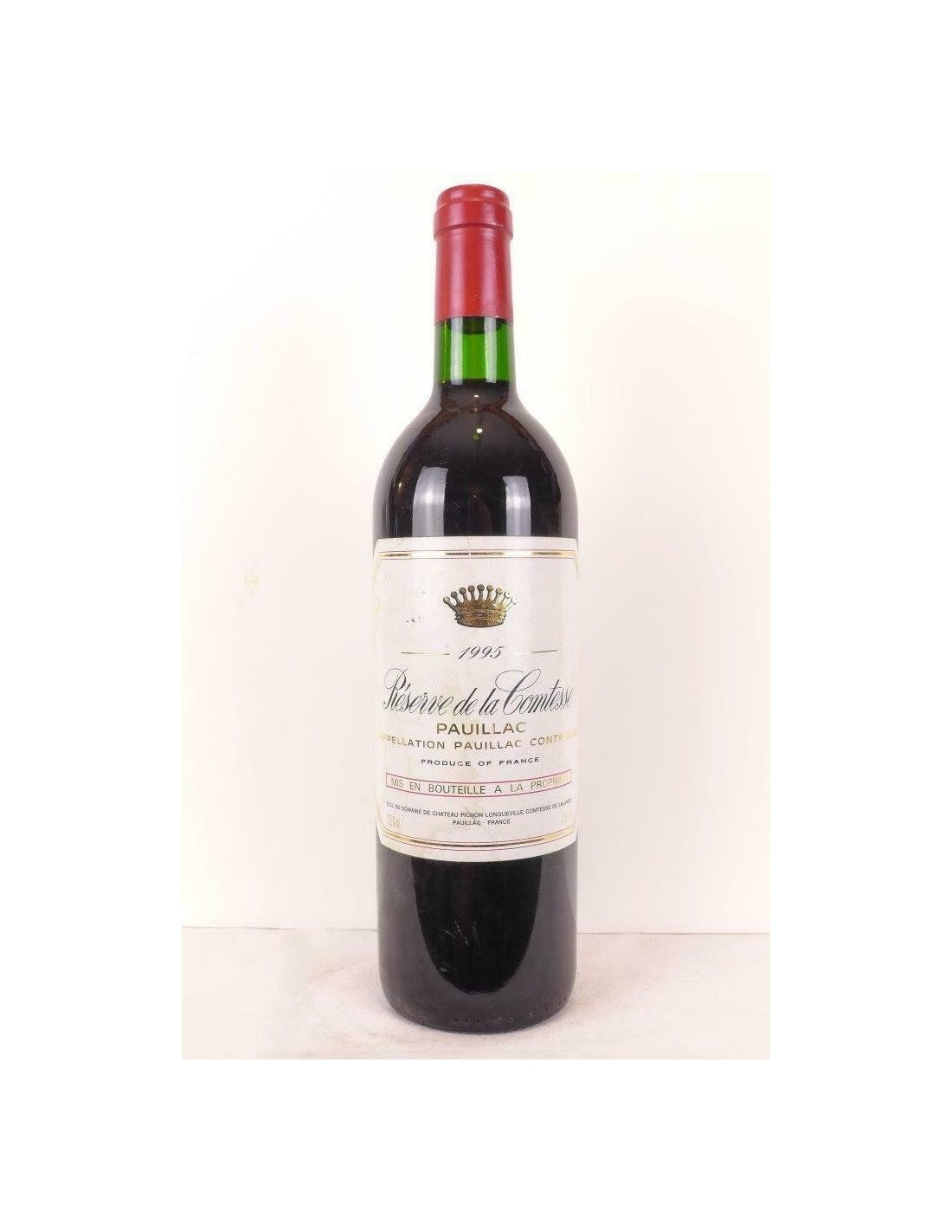 1995 - pauillac - réserve de la comtesse (domaine pichon longueville) - rouge - bordeaux - Just Wines 