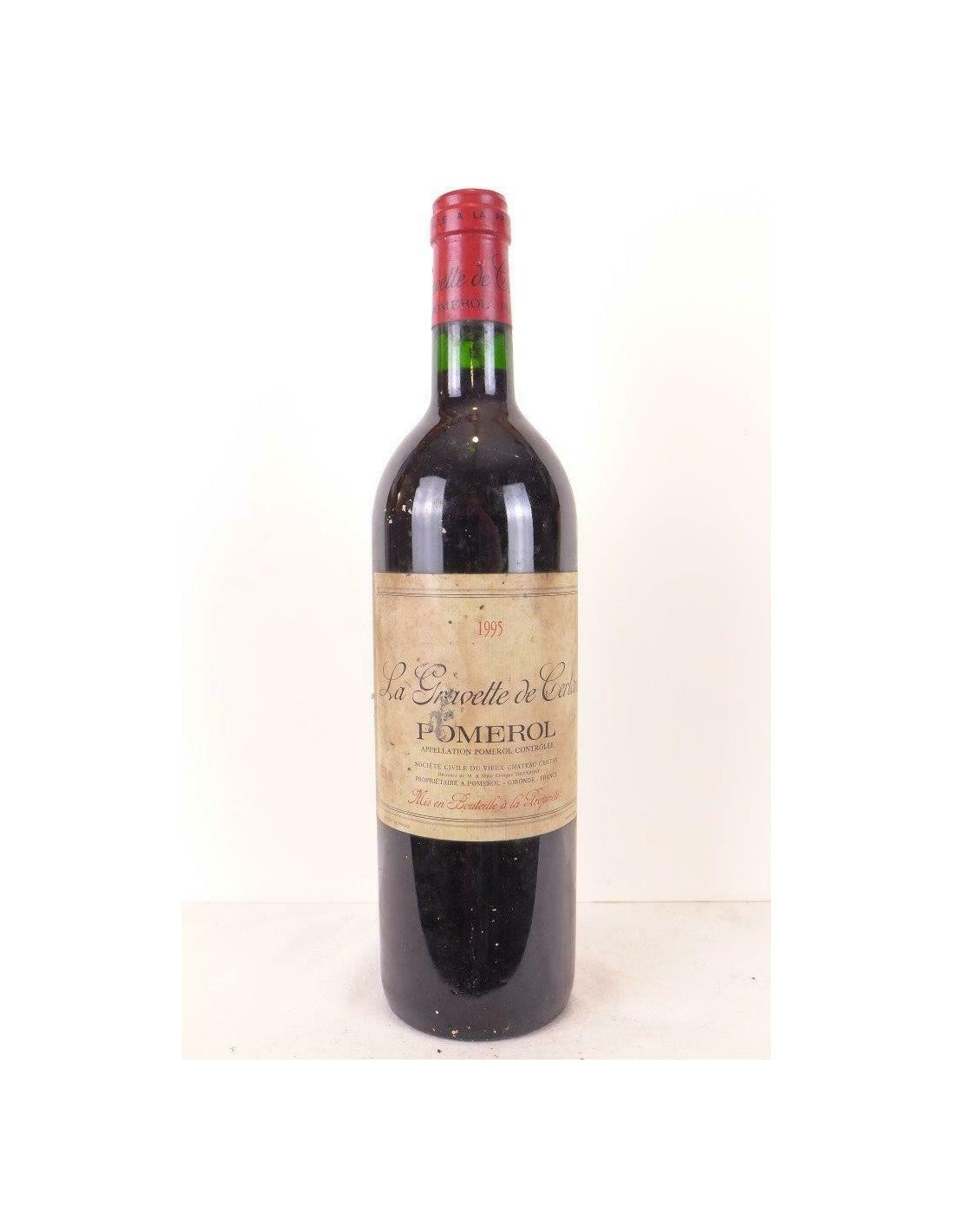 1995 - pomerol - la gravette de certan (étiquette sale) - rouge - bordeaux - Just Wines 