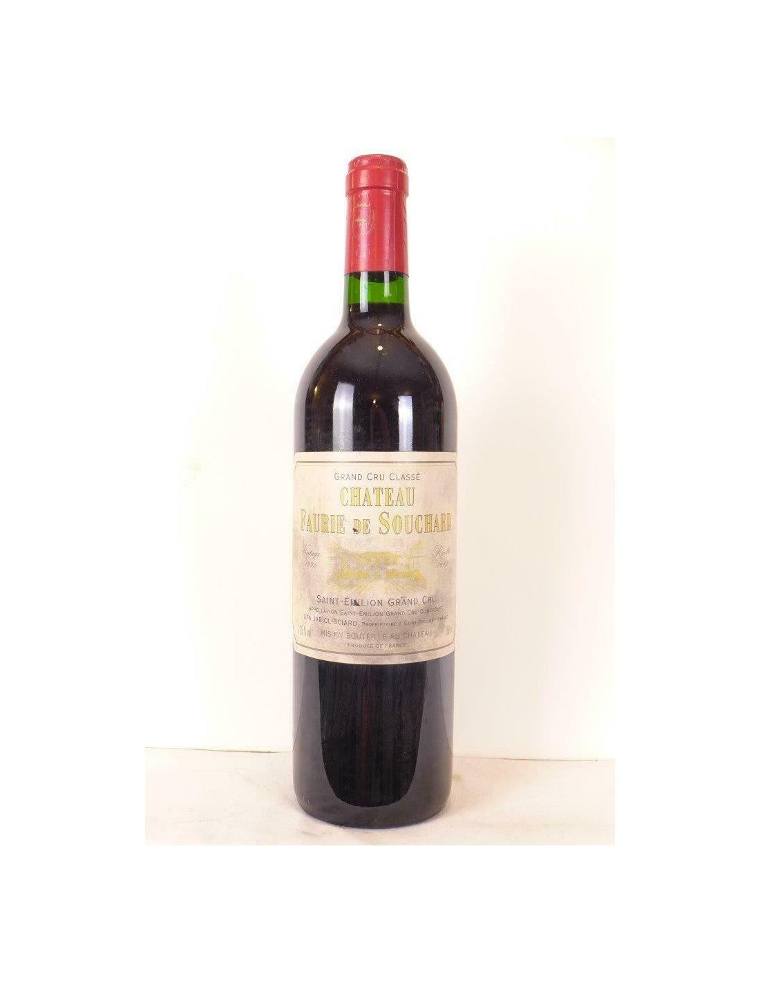 1995 - saint-émilion - château faurie de souchard grand cru classé (étiquette sale) - rouge - bordeaux - Just Wines 