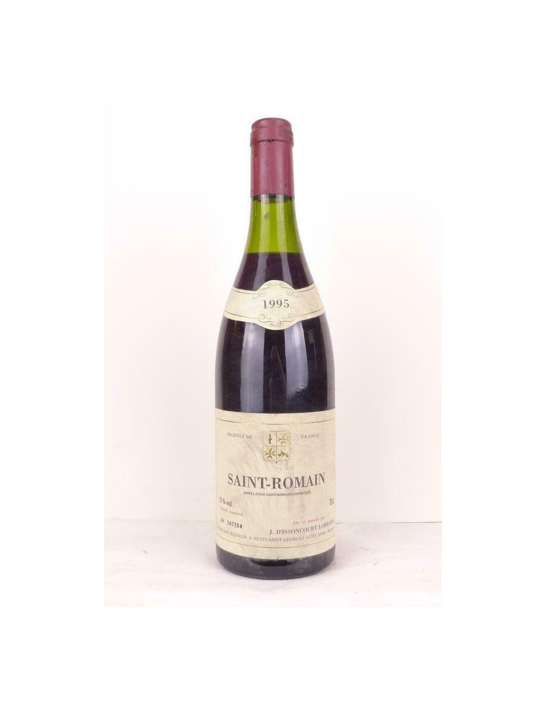 1995 - saint-romain - d'issoncourt lorraine - rouge - bourgogne - Just Wines 