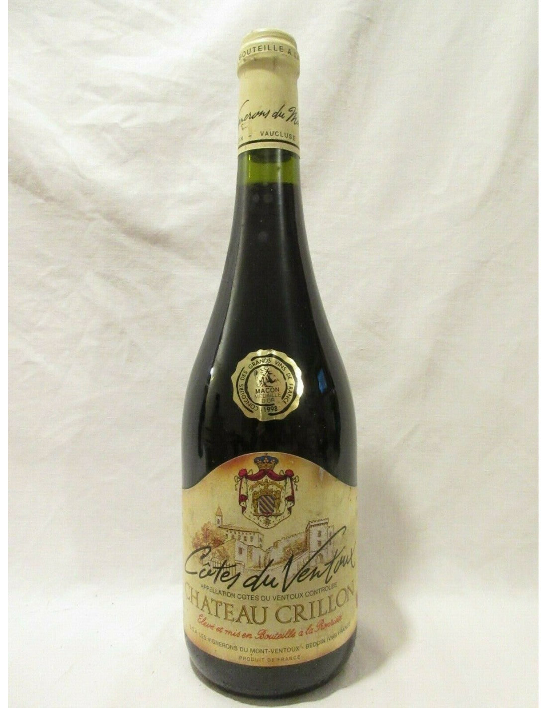 1995 - ventoux - château crillon - rouge - côtes du rhône - Just Wines 