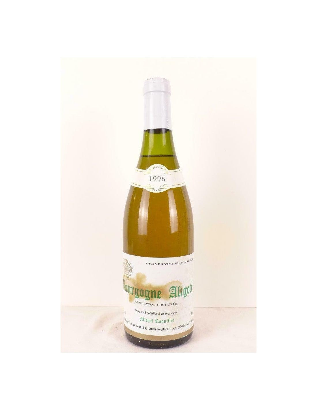 1996 - aligoté - michel raquillet (étiquette tâchée) - blanc - bourgogne - Just Wines 