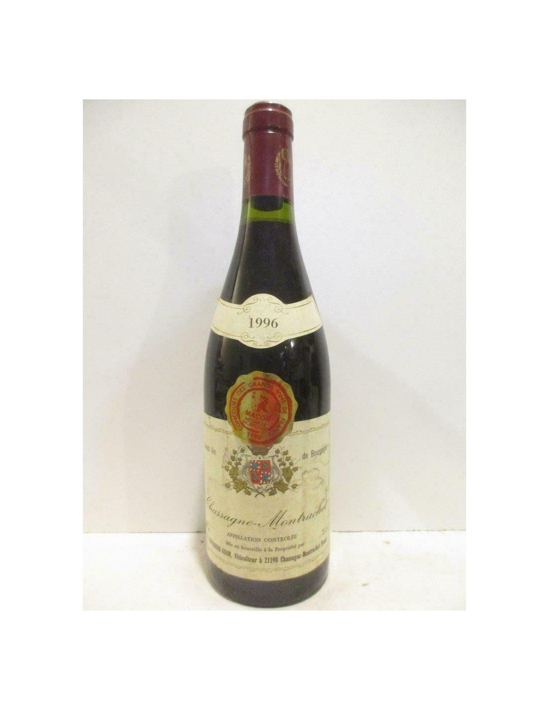 1996 - chassagne-montrachet - duperrier-adam - rouge - bourgogne - Just Wines 