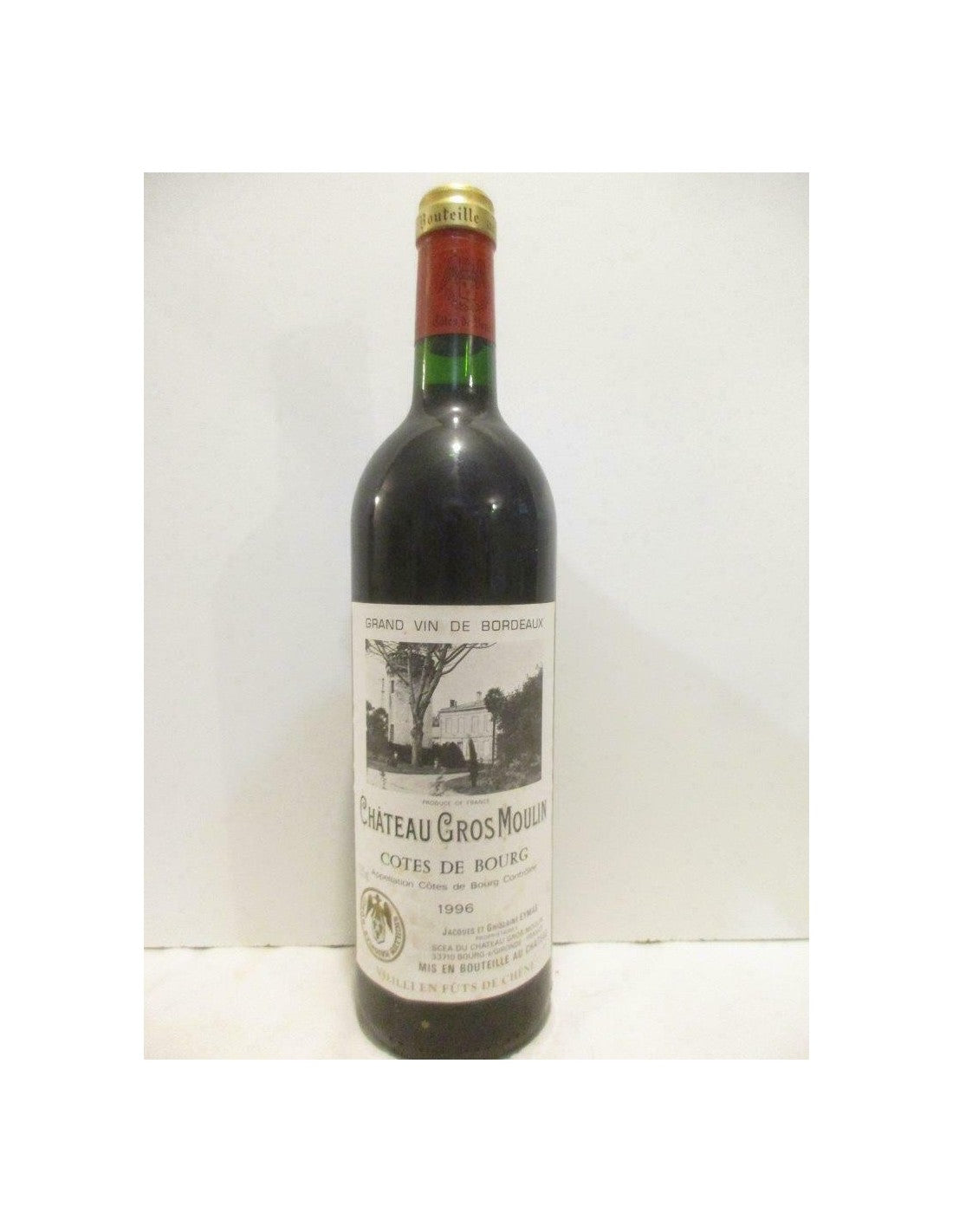 1996 - côtes de bourg - château gros moulin - Rouge - bordeaux - Just Wines 